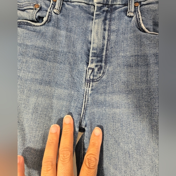 Mother The Looker Ankle Fray Jeans In Groovin' Color Sz 25 - Picture 5 of 15